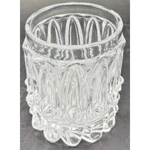 Molded Blown Crystal Goblet From Le Creusot, Late 18th And Early 19th Century 