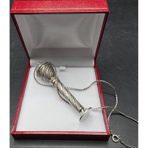 An 1880s Isle Of Man Sterling Silver Sealing Stamp