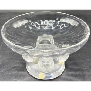 Small Blown Crystal Cup By Lalique From The 1970s