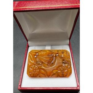 1930s French Cast Bakelite Brooch And Various 