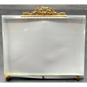 Frame In Gilt Bronze And Bisoted Glass, French, Late 19th Century