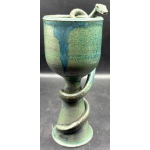 1990s European Glazed Terracotta Bowl 