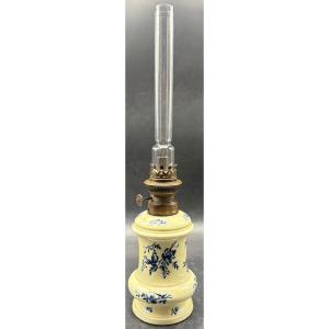 1900s Glazed Porcelain Lamp From Saint Uze