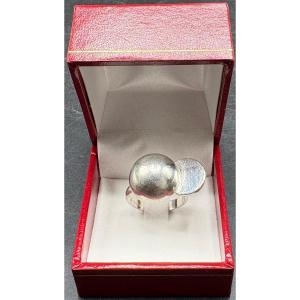 1970s/80s Solid Silver Ring By Christofle