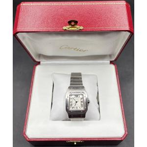 Cartier "santos" Automatic Steel Watch From The 2008 Era
