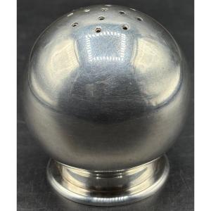 Silver-plated Metal Shaker From The 1930s By Luc Lanel And Ercuis