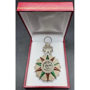 Tunisian Medal In Solid Silver And Enamel, Circa 1910