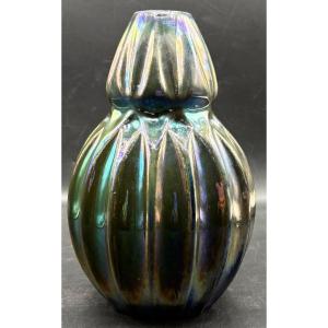 Glazed Terracotta Vase From The 1930s By Rembervillier