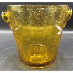 Very Large French Blown Crystal Champagne Bucket From The 1930s/40s 