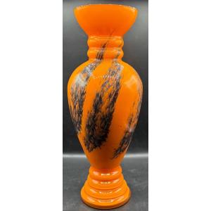 Large Multi-layer Glass Vase From The 1950s/60s European