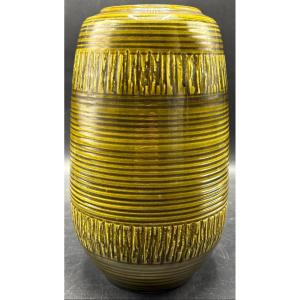 1960s European Glazed Ceramic Vase 