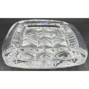 Molded Blown Glass Ashtray From The Nybro Glassworks By Paul Isling From The 1960s/70s