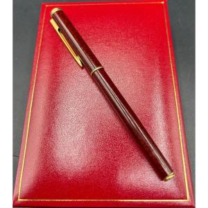 1970s Waterman Enamelled Brass And Gold Fountain Pen