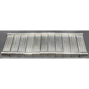 Series Of Ten Silver-plated Knife Rests From The 1930s By Christofle