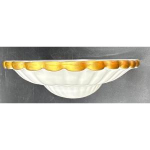 Small Wall Console In Gold-enameled Porcelain From The 1960s By 