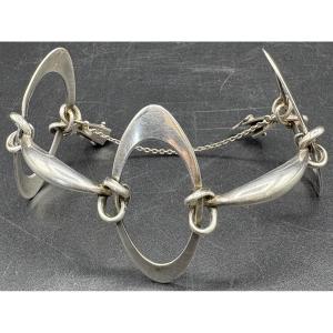 French 1960s Sterling Silver Bracelet