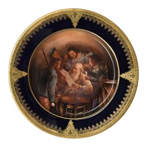 Limoges Porcelain Dish, J. Balleroy Workshop 