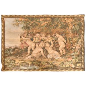 Tapestry "the Garland Of Fruits" After The Painting By Peter Paul Rubens