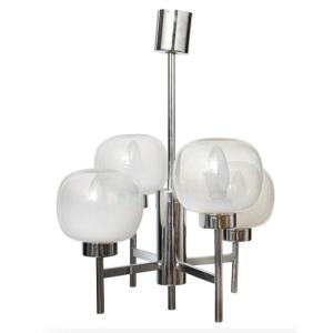 Vintage Chandelier In The Style Of Gaetano Sciolari 