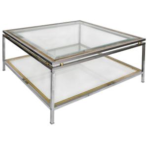 1970s Square Coffee Table 