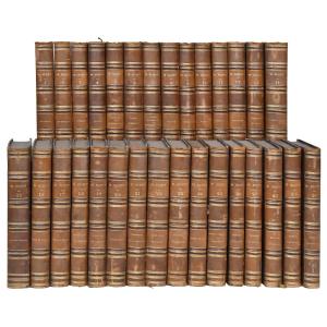 Walter Scott Book Collection, Furne And Charles Gosselin Edition 1839, 30 Volumes 