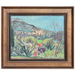 Robert Savary (1920-2000) Oil On Canvas Depicting A Provençal Landscape  