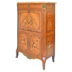 Transition Style Marquetry Secretary