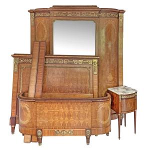 Louis XVI Style Bedroom Stamped Georges Guerin In Paris