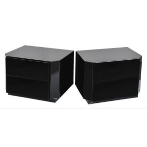 Pair Of David Lange Bedside Tables From The 1970s/80s 