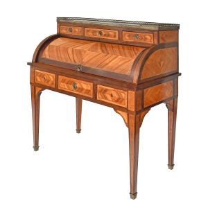 Louis XVI Style Cylinder Desk 