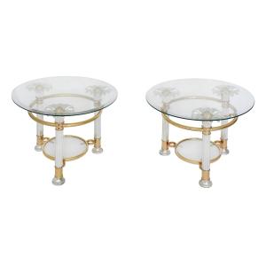 Pair Of Hollywood Regency-style Coffee Tables