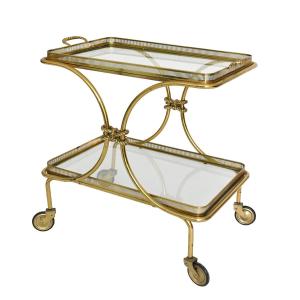 Rolling Bar Attributed To Maison Bagues, Circa 1970