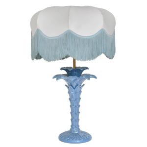 Ceramic Palm Lamp In The Style Of Tommaso Barbi