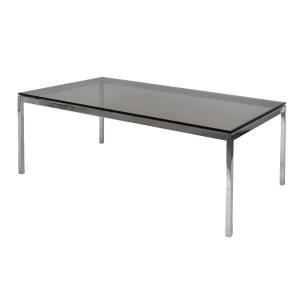 Chromed Steel And Glass Coffee Table By Florence Knoll