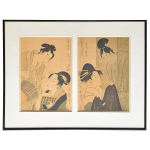 Utamaro Kitagawa (1753–1806) Two Prints: