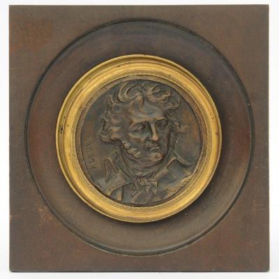 Bronze Medallion Jean-baptiste Kléber By Sculptor Pierre Jean David d'Angers (1788-1856)