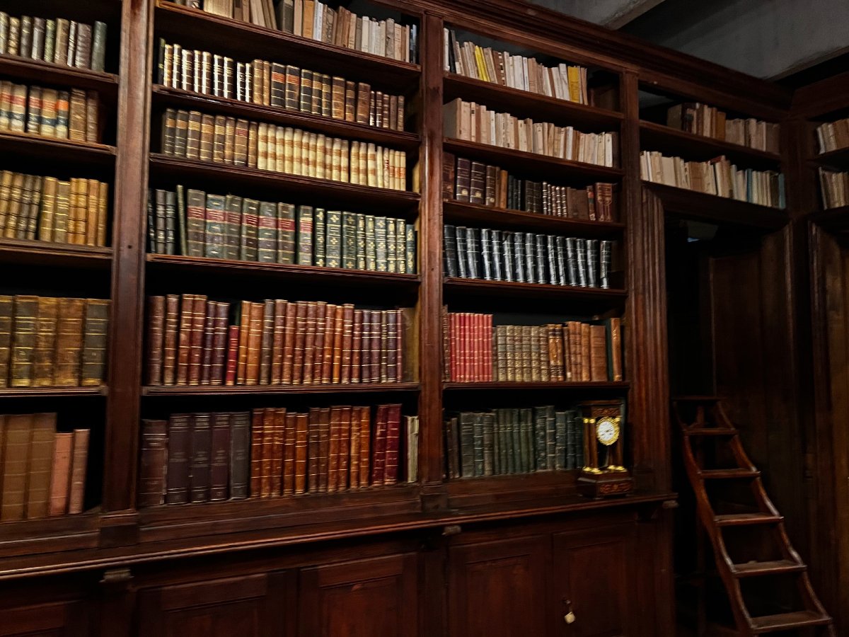 Biblioteca su quattro lati, epoca '600, provenienza Piemonte-photo-2