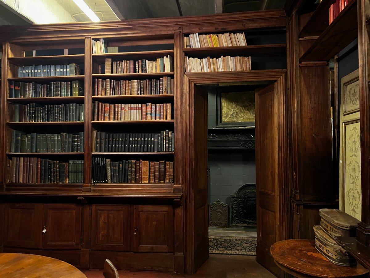 Biblioteca su quattro lati, epoca '600, provenienza Piemonte-photo-1