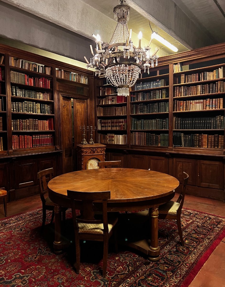 Biblioteca su quattro lati, epoca '600, provenienza Piemonte-photo-3