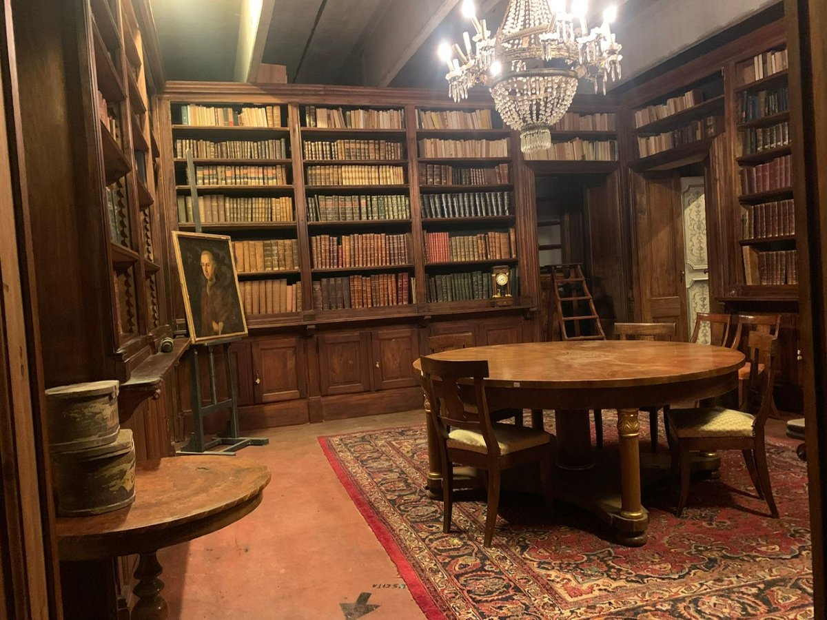 Biblioteca su quattro lati, epoca '600, provenienza Piemonte-photo-8