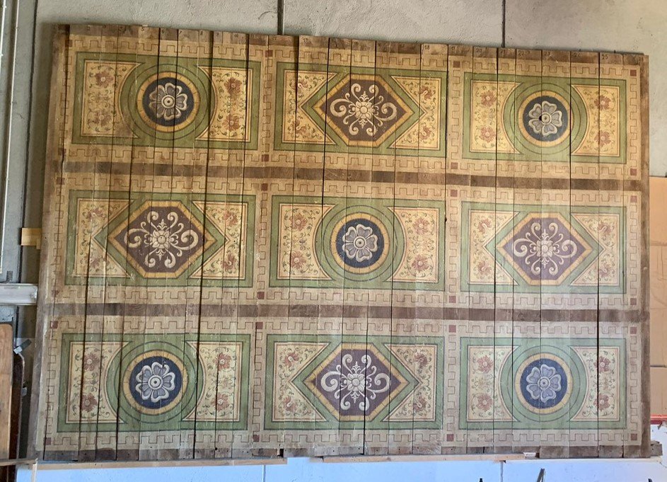 18 mq di soffitto dipinto, epoca '6/'700-photo-2