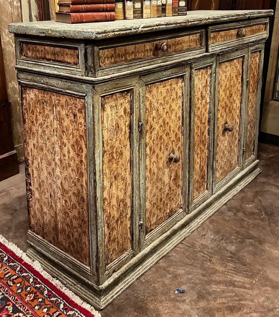 Antica credenza laccata, epoca '700-photo-4