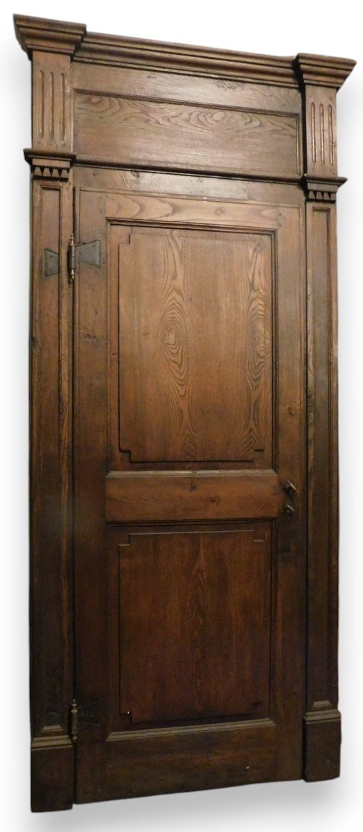 Porta ad un battente, completa di telaio, epoca '700, provenienza Piemonte