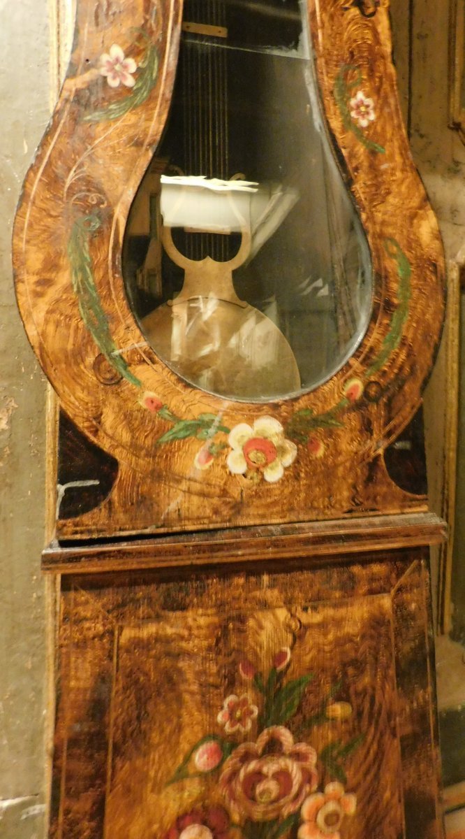 Orologio a pendolo da terra, epoca '800-photo-3