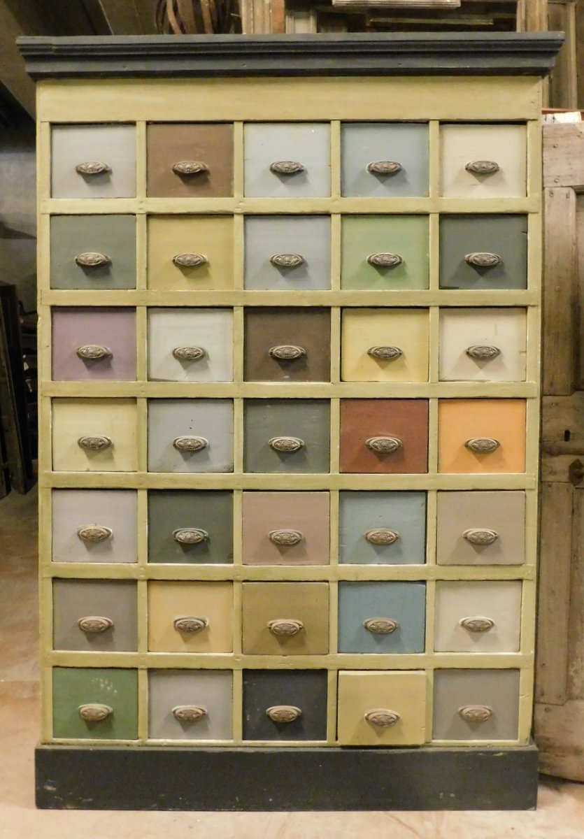 Cassettiera laccata, epoca '800