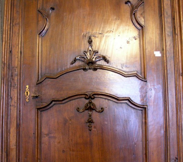 N. 2 porte centinate a un battente, in legno, epoca '700-photo-4