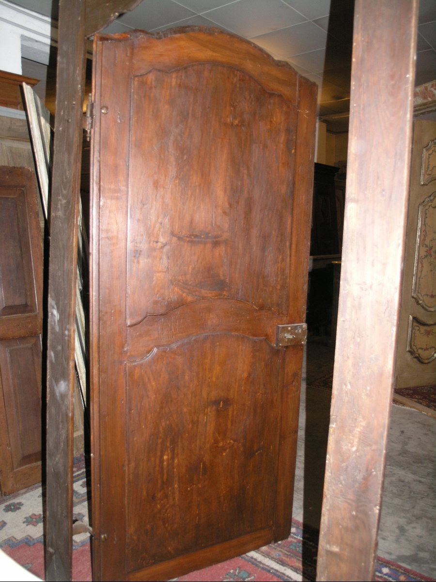 N. 2 porte centinate a un battente, in legno, epoca '700-photo-1