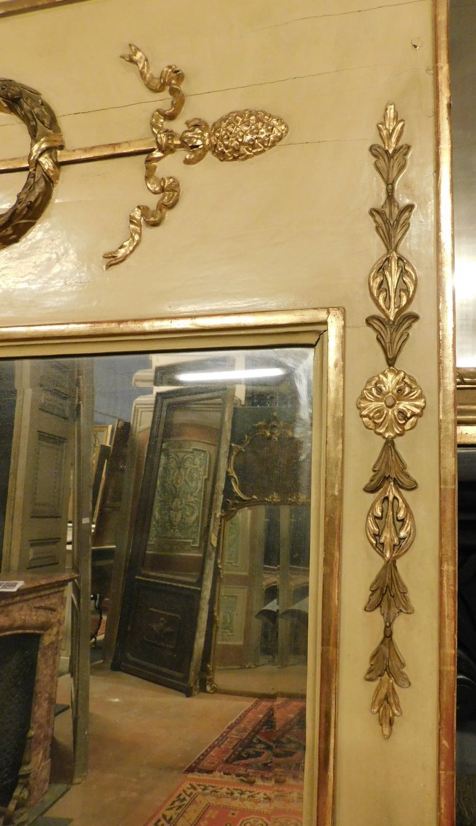 Specchiera in legno laccato, epoca '800-photo-4
