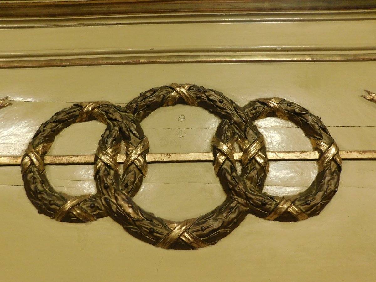 Specchiera in legno laccato, epoca '800-photo-2