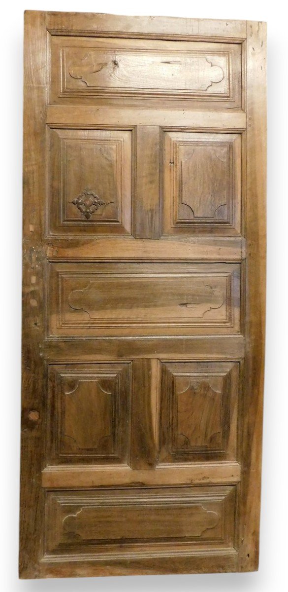 Porta a un battente, in noce, epoca '700
